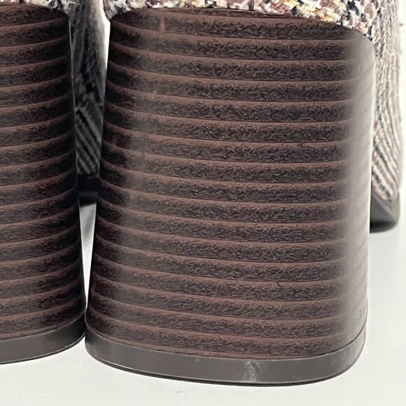 Kelly & Katie Womens Tonnia Chunky Houndstooth Loafer Heels 7M Dark Academia Y2K - Picture 12 of 12